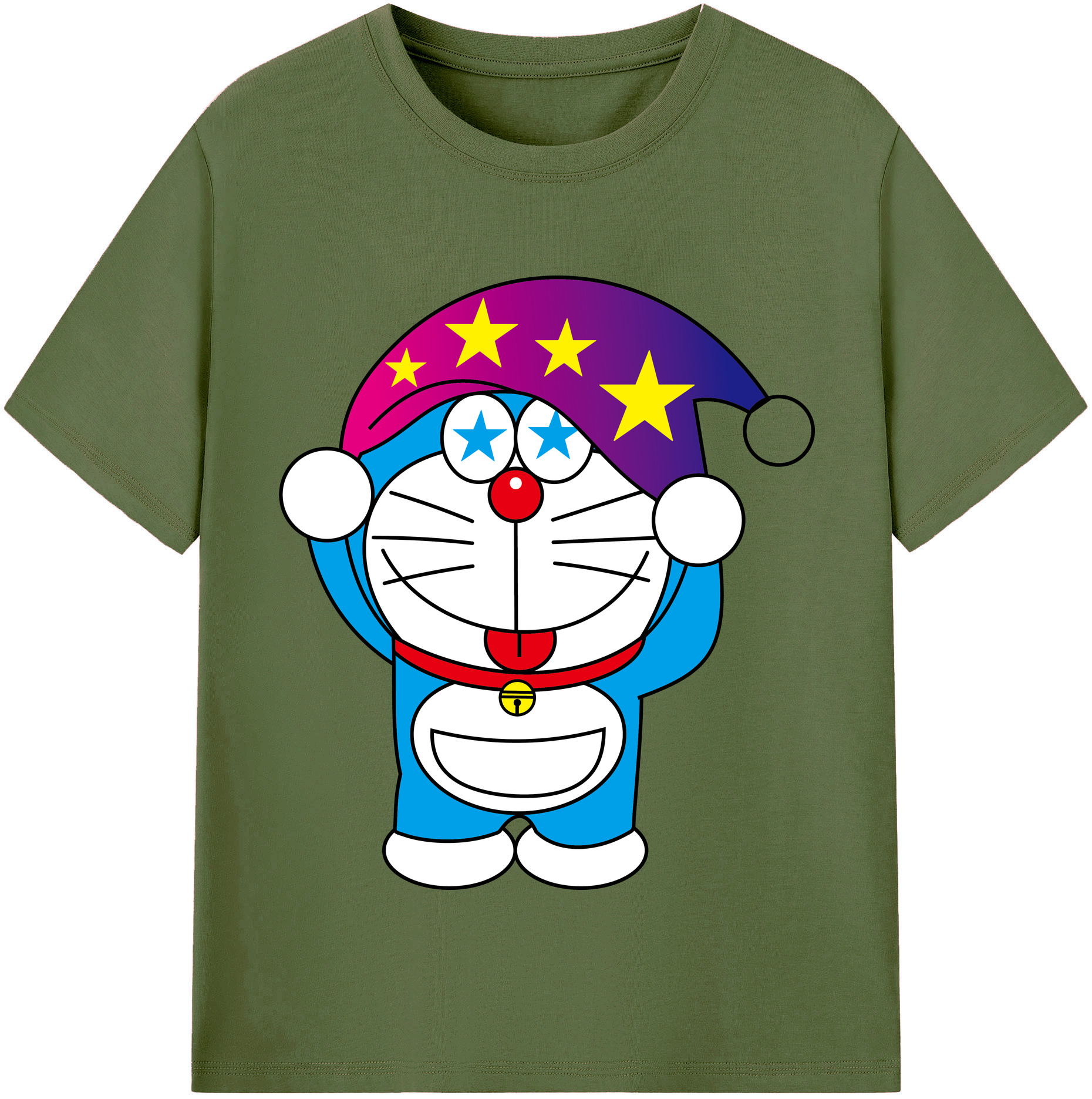 （画像用） ドラえもん Doraemon 綿100％半袖Tシャツ（フロントプリント）